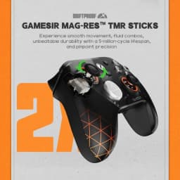 GameSir G7 Pro Zenless Zone Zero com joysticks TMR anti-deslizamento e botões retroiluminados