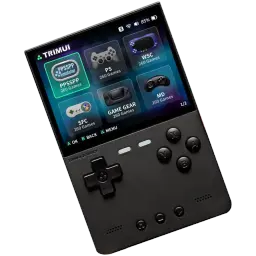 Trimui Brick sem cartão SD Preto – consola retro portátil com ecrã colorido, cruz direcional, quatro botões frontais, Start Select e alto-falantes