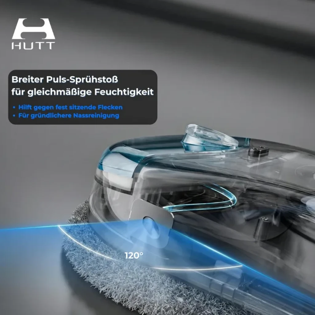 Robô HUTT DDC55 Pro com sistema de pulverização e sucção de 5400 Pa - Item1