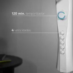 Painel de 4 velocidades e temporizador do ventilador Cecotec
