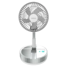 Ventilateur Cecotec 800 FoldAir réglé à la hauteur minimale pour une utilisation sur un bureau
