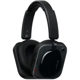 Nothing Headphone a Preto com diadema acolchoada, conchas retangulares brilhantes, almofadas over-ear macias e acabamentos em preto fosco e brilho