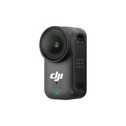 DJI Osmo Nano Standard 128GB Activated 4K caméra d’action compacte noire, objectif grand angle, LED d’état verte, boîtier robuste avec ports latéraux