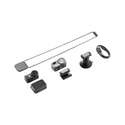 Kit DJI Osmo Nano Standard 128GB Activated 4K avec caméra 4K, boîtier gris, sangle magnétique, support ventouse, clip et câble USB noir
