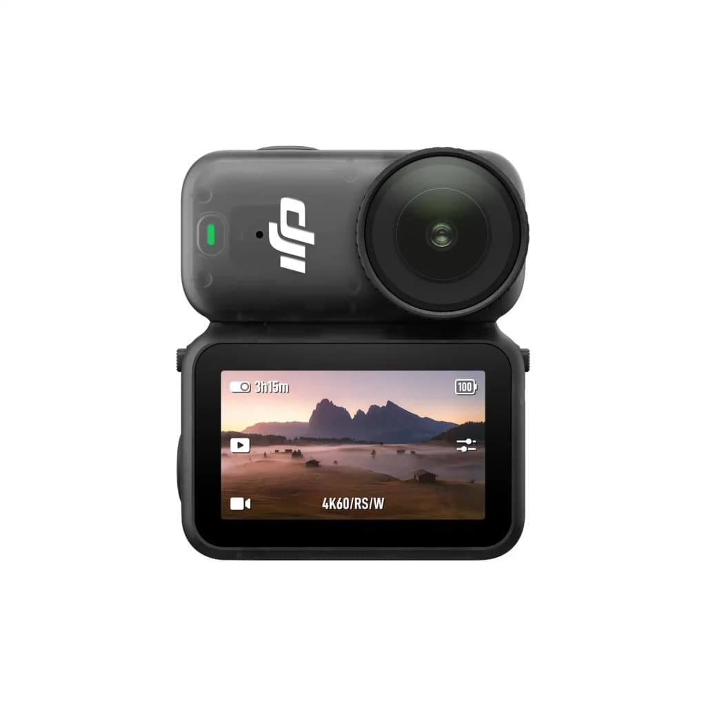 Caméra d’action DJI Osmo Nano Standard 128GB Activated 4K avec double écran avant/arrière, objectif grand-angle, boîtier compact noir, enregistrement 4K