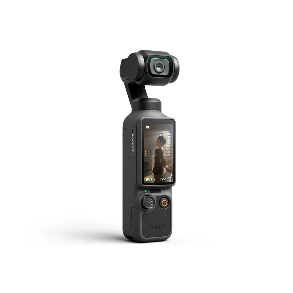 DJI Osmo Pocket 4 Standard Edition 4K 120fps con gimbal de 3 ejes, pantalla táctil a color, botón de grabación, joystick y cuerpo compacto en negro