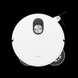 Xiaomi Robot Vacuum H50 Pro 15000Pa: robot blanco circular con tapa superior plateada, cepillo lateral negro, ruedas traseras visibles y diseño minimalista