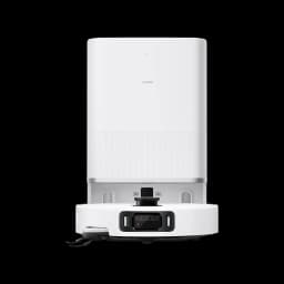 Xiaomi Robot Vacuum H50 Pro 15000Pa Estacion Omni en blanco, base compacta con depósito integrado y robot circular con sensor frontal y cepillo lateral