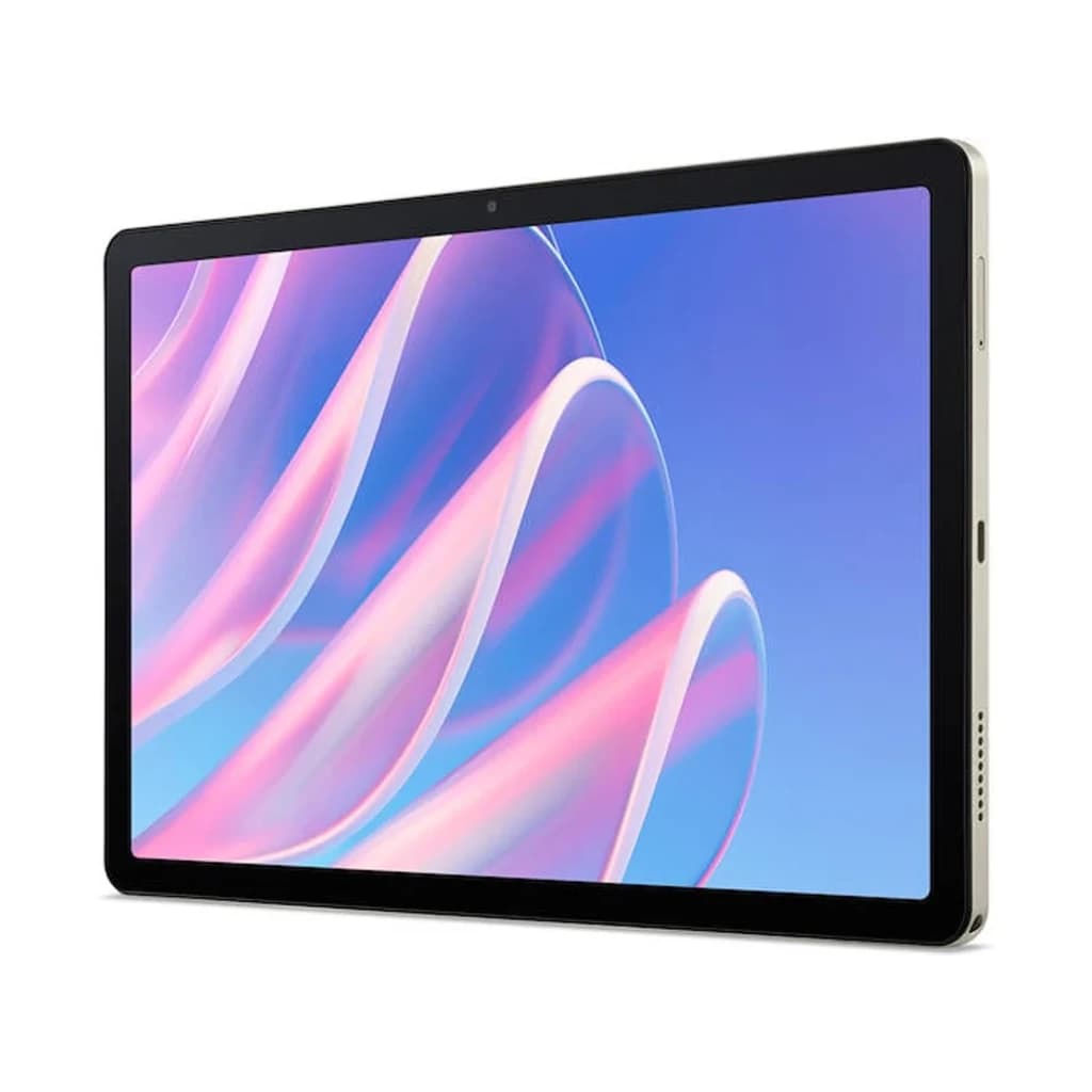 TABLET ACER ICONIA TAB A11 4/128 11 SILVER avec écran 11 pouces bord fin, coloris argent, caméra frontale centrée, haut-parleur latéral et design mince
