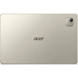 TABLET ACER ICONIA TAB A11 4/128 11 SILVER vue arrière argentée, dos métal brossé avec logo Acer centré et module photo arrière unique en angle