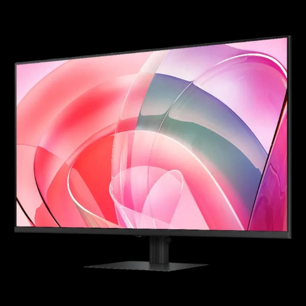Vista a 45 graus do monitor Samsung ViewFinity S70D