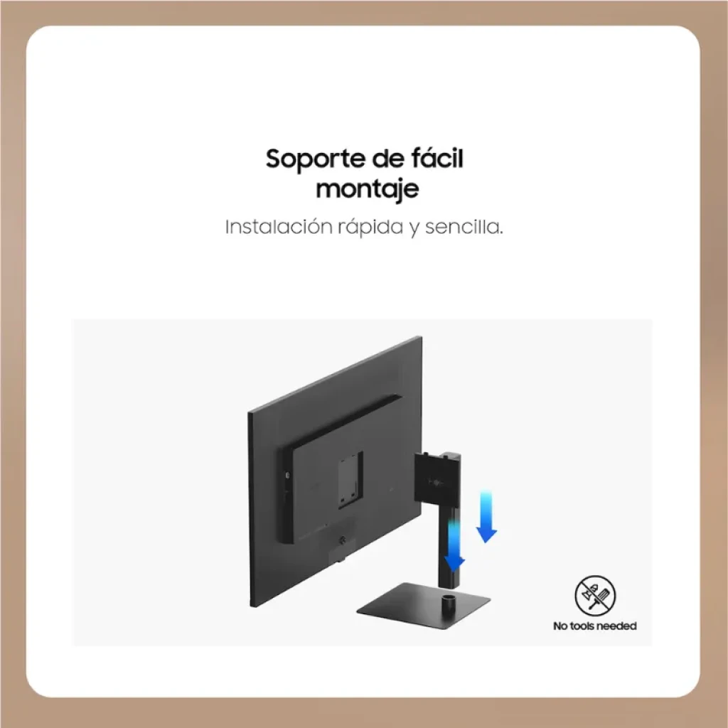 Vista frontal do monitor Samsung ViewFinity S70D de 37