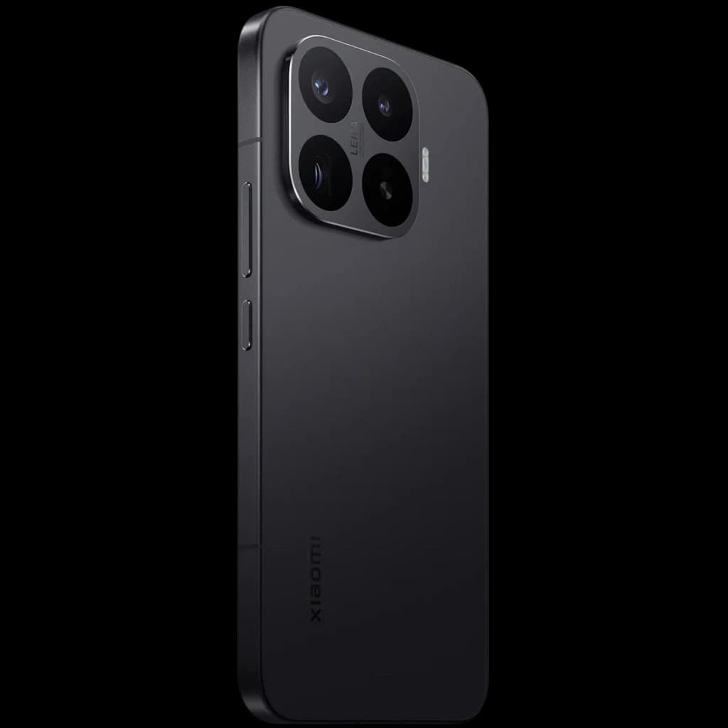 Xiaomi 17T Pro 5G negro con acabado mate y bordes planos, módulo de cámara cuadrado con cuatro lentes y flash, botones laterales y diseño premium
