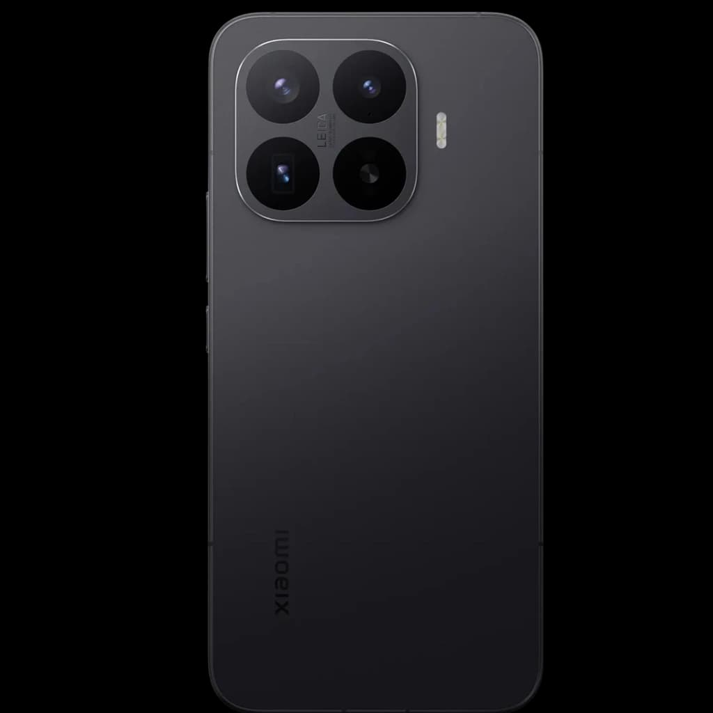 Xiaomi 17T Pro 5G negro con acabado mate. Módulo trasero cuadrado con triple cámara grande y flash LED lateral, bordes rectos y diseño minimalista.