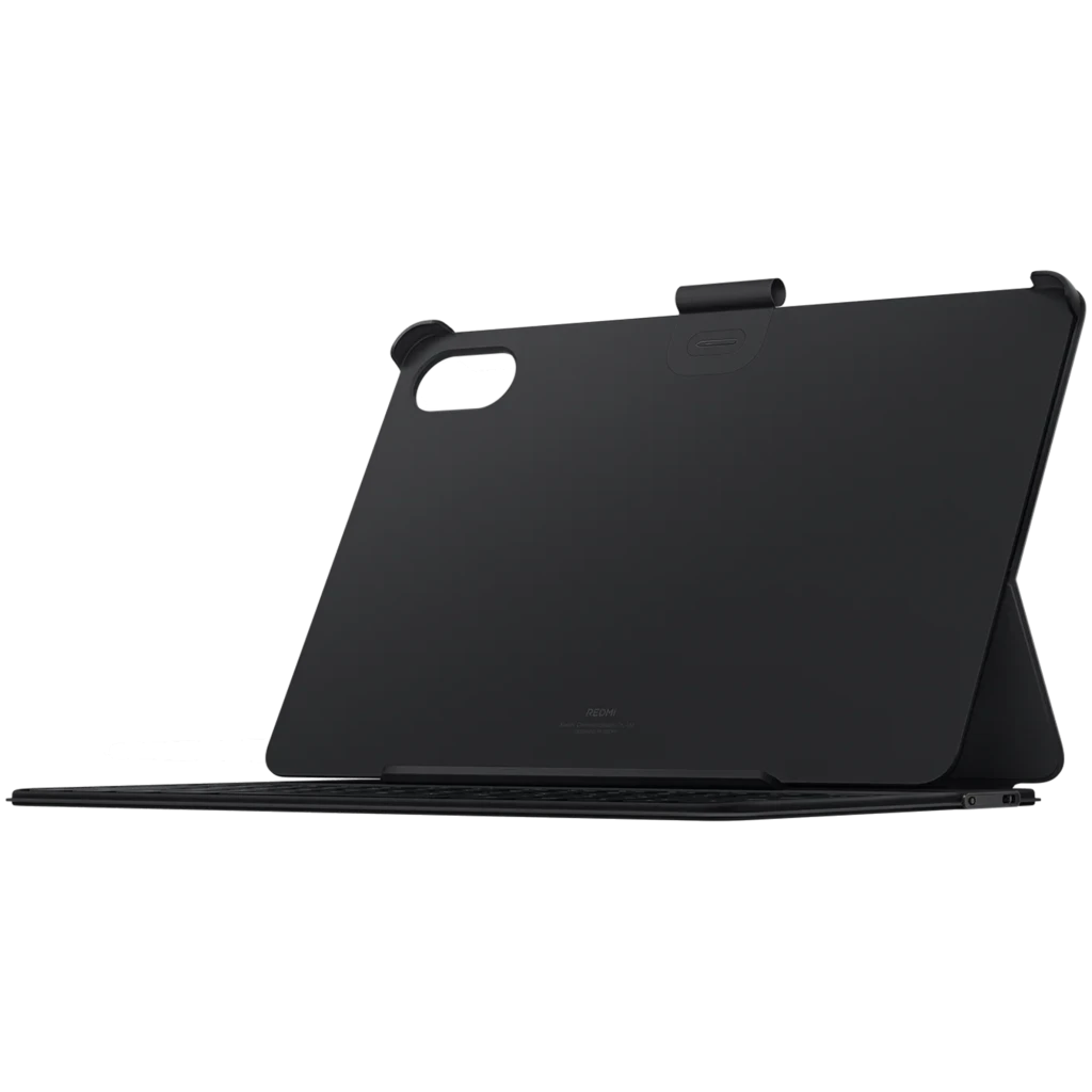 Redmi Pad 2 Pro Teclado Español gris con funda soporte tipo folio, bisagra ajustable y recorte para cámara; diseño delgado y protección trasera - Ítem