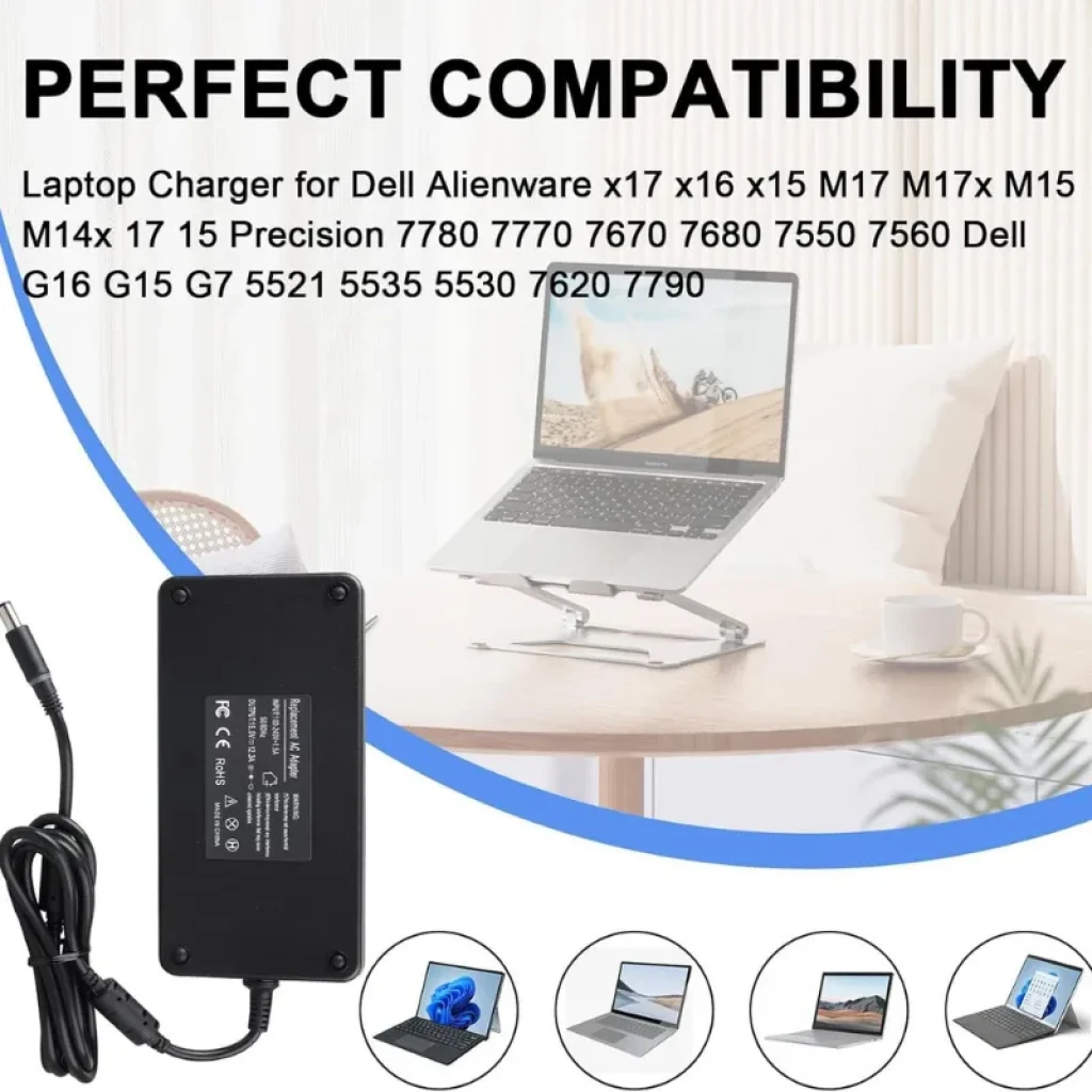 Cargador compacto MXJFYY 240W GaN para portátiles Dell Alienware y Precision - Ítem2