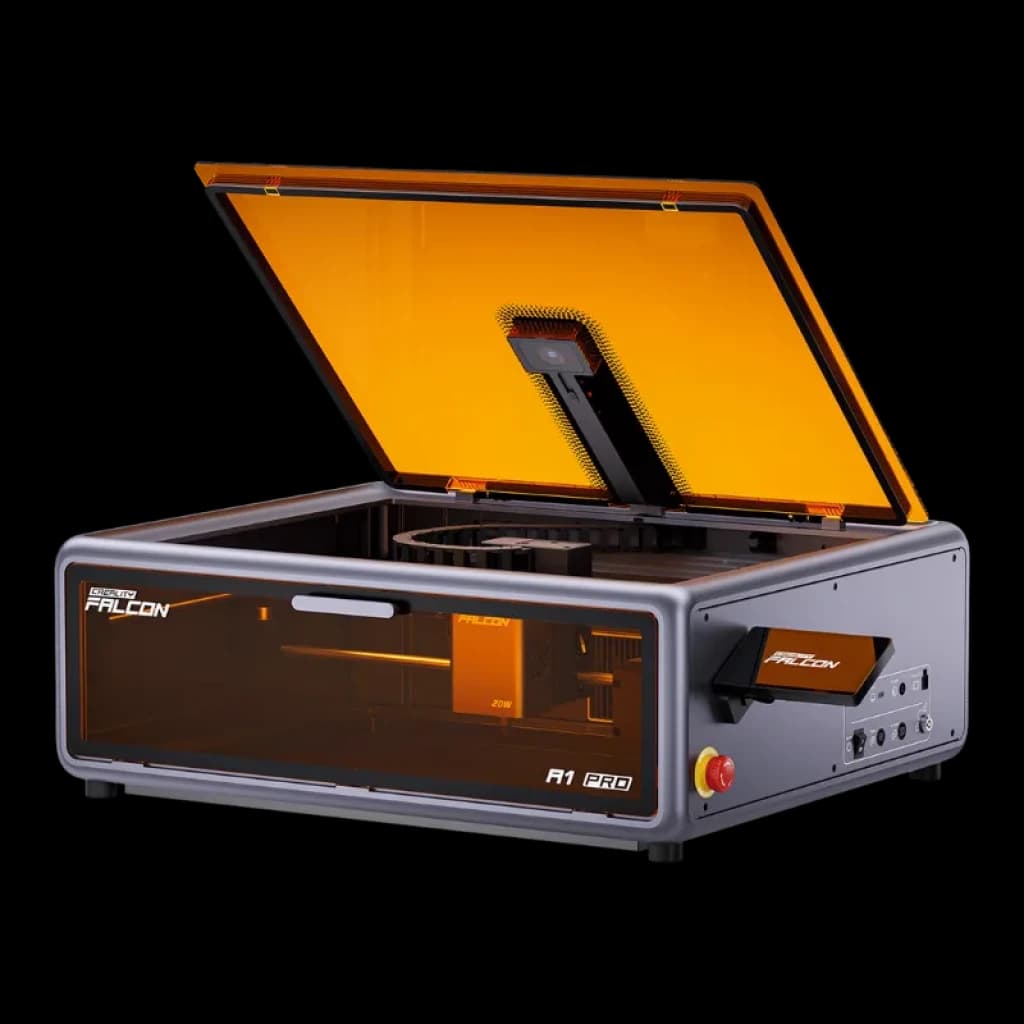 Vue à 45 degrés de la Creality Falcon A1 Pro