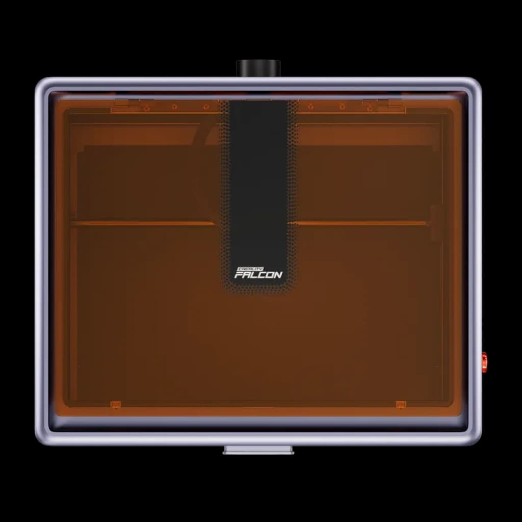 Creality Falcon A1 com tampa protetora âmbar