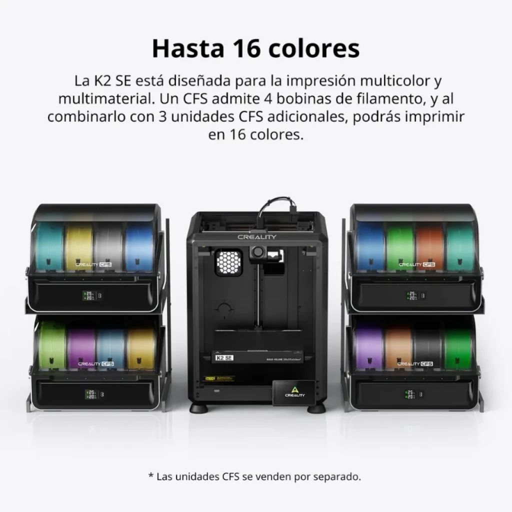Impresora 3D Creality K2 SE Combo con sistema multicolor CFS y estructura de aluminio - Ítem1