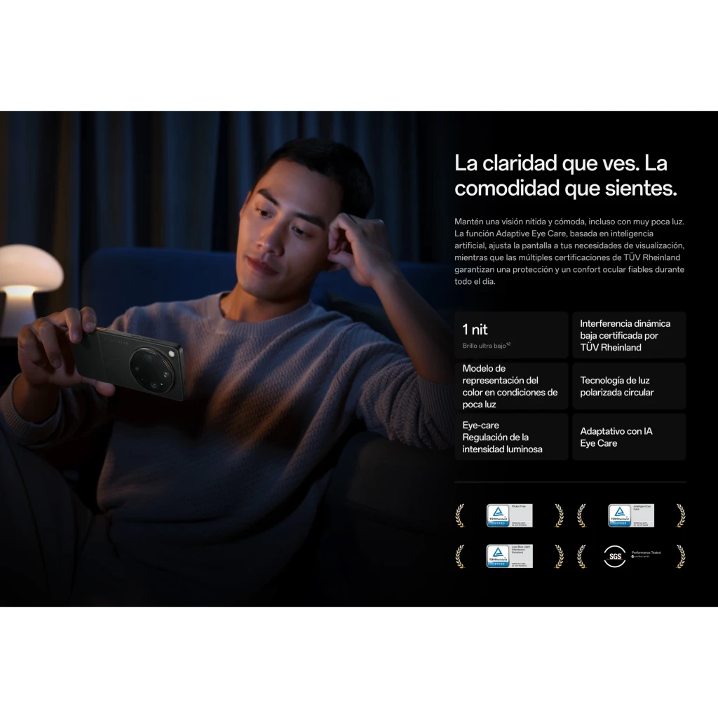 Oppo Find X9 Ultra 5G Tundra Umber com traseira em couro sintético, módulo circular Hasselblad proeminente, tela curva ampla e botões laterais laranja - Item8