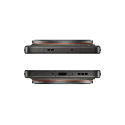 Tranches supérieures et inférieures du Oppo Find X9 Ultra 5G Tundra Umber avec module caméra proéminent, USB‑C centré, grilles de haut‑parleurs et
