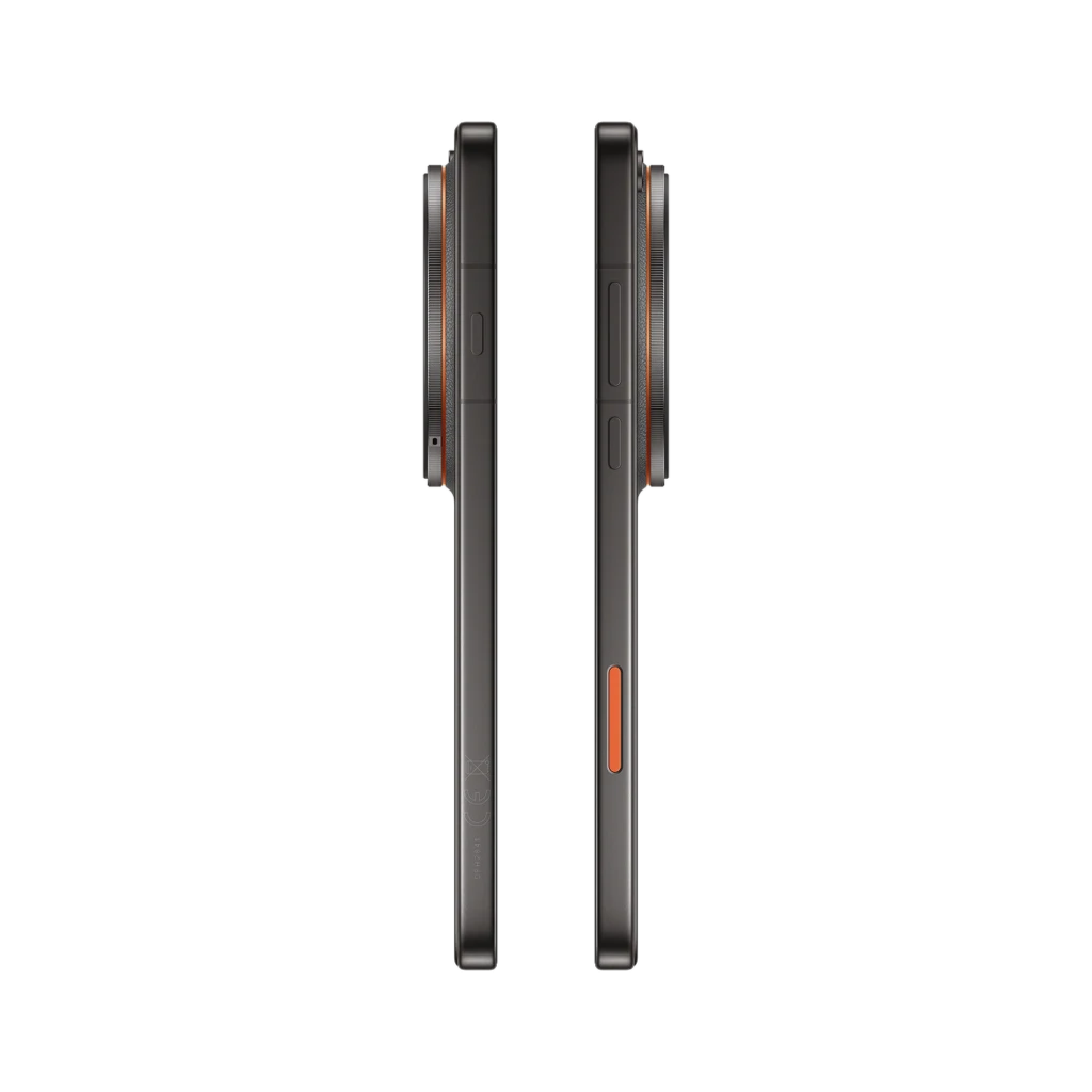 Oppo Find X9 Ultra 5G Tundra Umber com traseira em couro sintético, módulo circular Hasselblad proeminente, tela curva ampla e botões laterais laranja - Item2