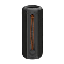 Blackview AuraBass 3 20 W Noir, enceinte cylindrique portable avec maille noire, grille latérale, lanière orange tressée et commandes discrètes sur le