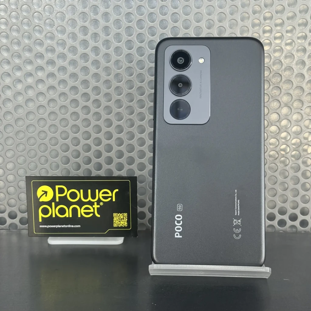 Xiaomi Poco M8s 5G branco com traseira lisa, módulo triplo de câmera vertical, flash lateral e tela frontal com furo central e bordas finas - Item2