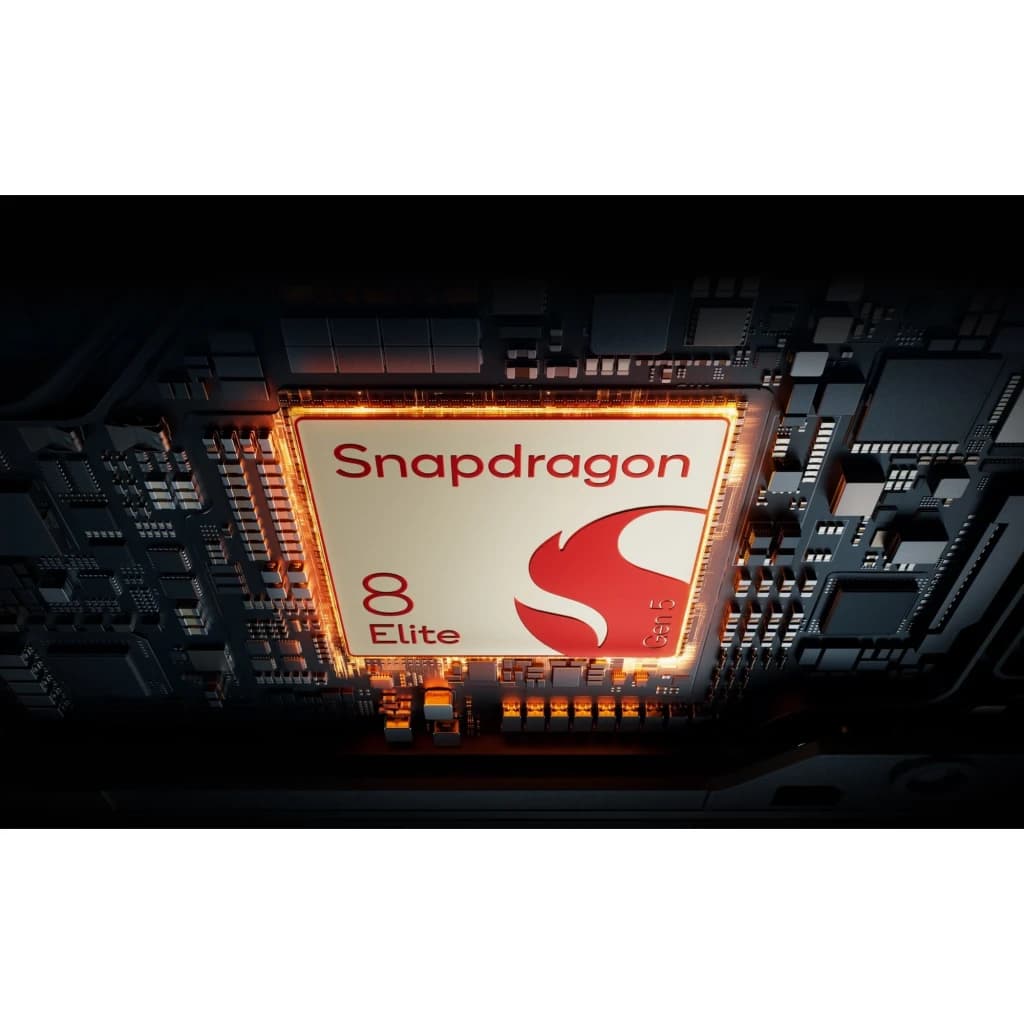 OnePlus Pad 4 WiFi 13.2 12 GB 512 GB Sage Mist com chip Snapdragon 8 Elite em destaque, placa iluminada em laranja sobre placa-mãe detalhada