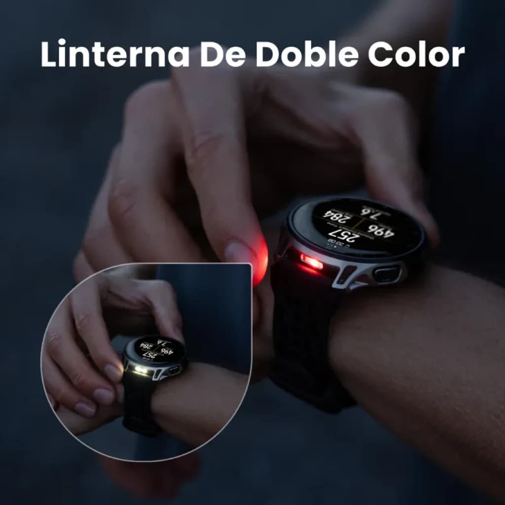 Amazfit Cheetah 2 Pro preto com lanterna de duas cores integrada 