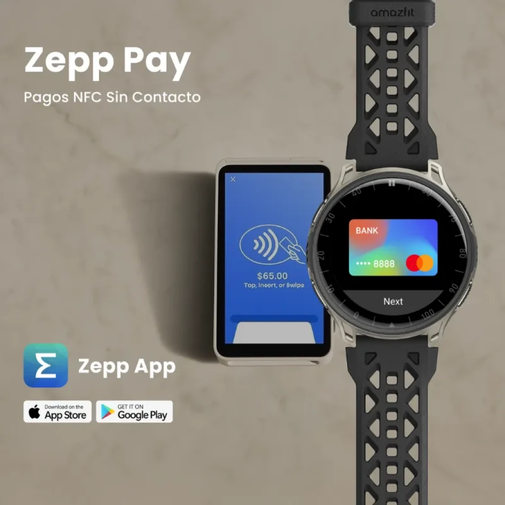 Vista a 45 graus do Amazfit Cheetah 2 Pro com bracelete de silicone preta - Item7