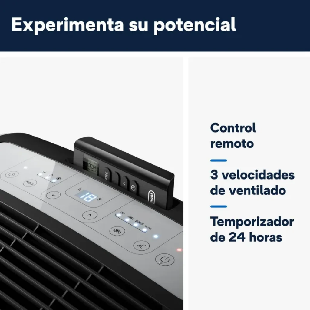 Aire acondicionado portátil De'Longhi PAC EM90K Silent blanco, vista frontal - Ítem4