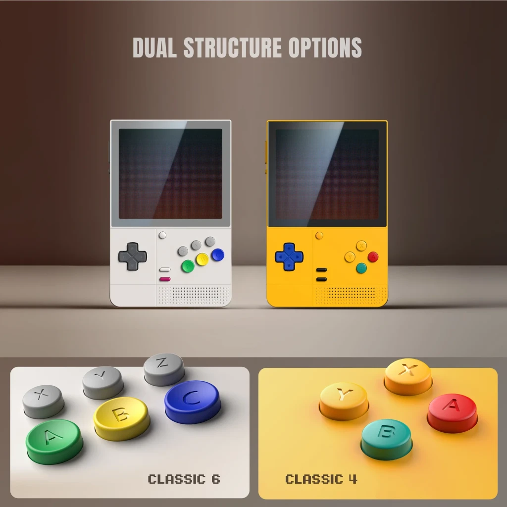 Retroid Pocket Classic SG 6GB/128GB AMOLED em preto, portátil com tela AMOLED, botões frontais A/B/X/Y, D-pad, alto-falante frontal e gatilhos R1/R2/L1/L2 - Item3