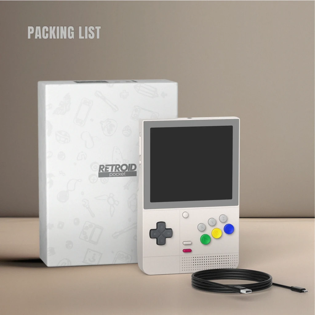 Retroid Pocket Classic SG 6GB/128GB AMOLED em preto, portátil com tela AMOLED, botões frontais A/B/X/Y, D-pad, alto-falante frontal e gatilhos R1/R2/L1/L2 - Item7