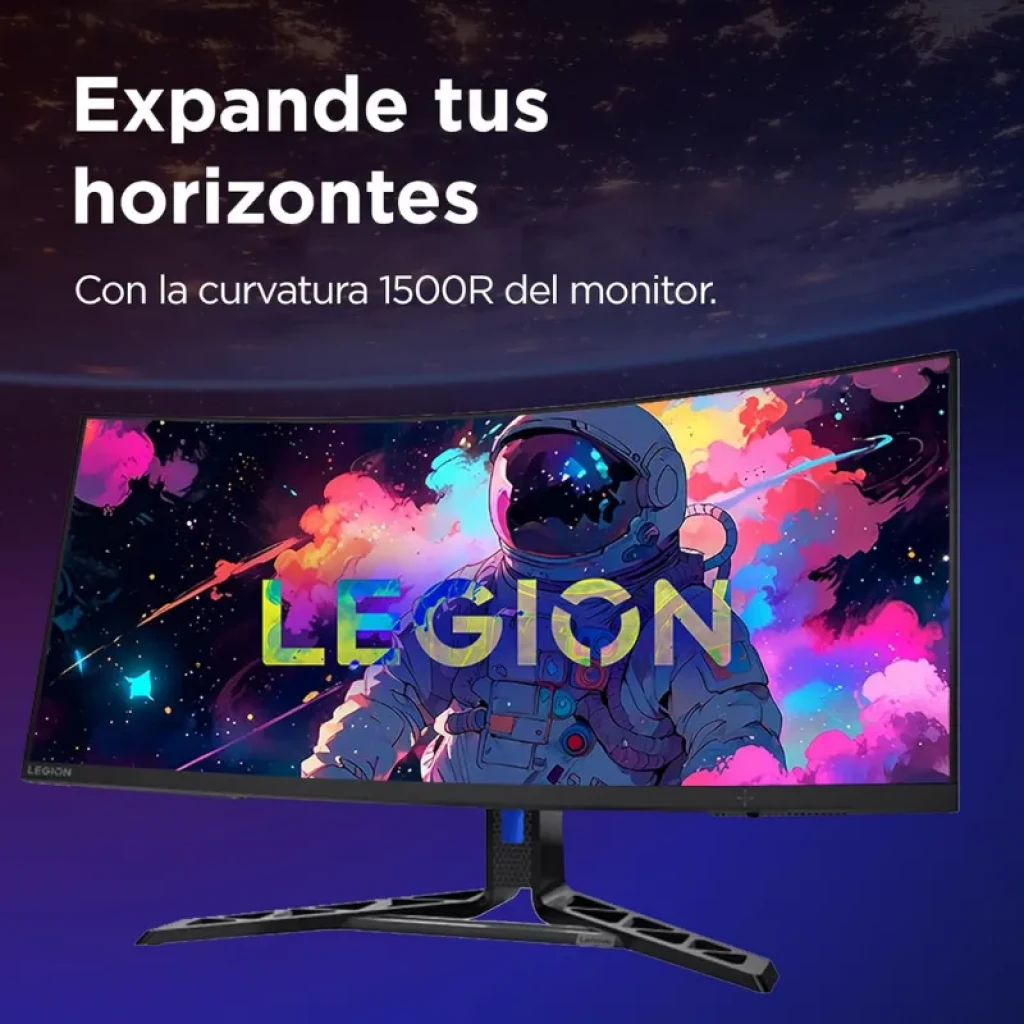 Monitor curvo Lenovo Legion R34w-30 de 34 polegadas com resolução WQHD - Item3
