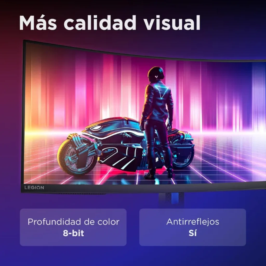 Monitor curvo Lenovo Legion R34w-30 de 34 polegadas com resolução WQHD - Item8