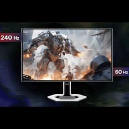 Comparativa de frecuencia de actualización a 240 Hz del monitor Lenovo Legion Pro 32UD-10 