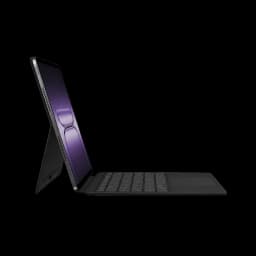 OnePlus Pad 4 Smart Keyboard con funda tipo soporte, perfil ultradelgado, teclas de tamaño completo y gran trackpad; diseño en negro para tablet OnePlus