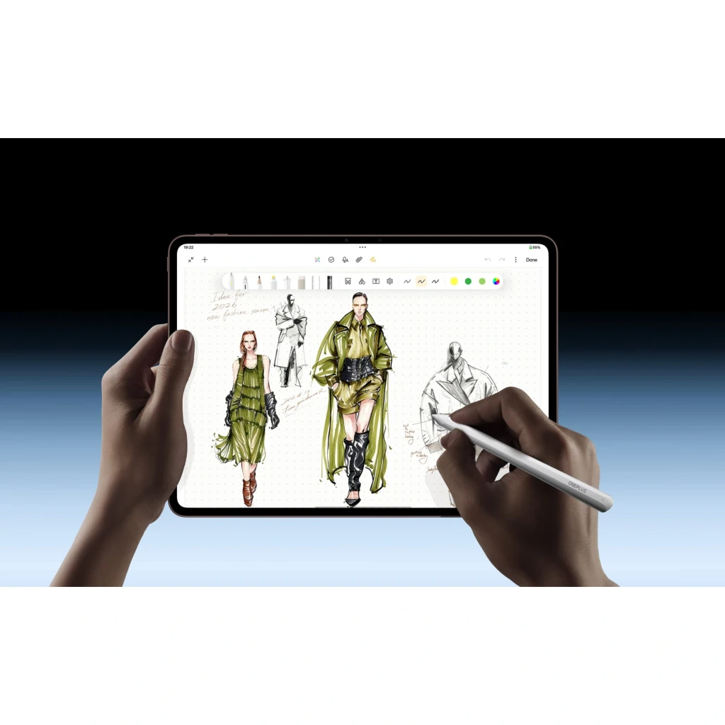OnePlus Stylo Pro, lápiz óptico blanco con punta fina y cuerpo cilíndrico, clip superior y marca lateral; diseño minimalista y preciso para dibujo y notas - Ítem3