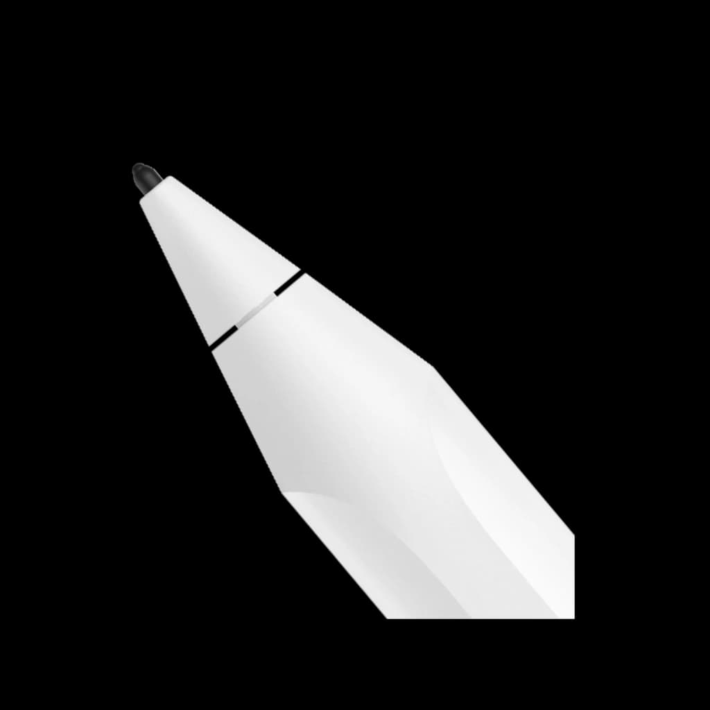OnePlus Stylo Pro blanc, pointe noire fine, stylet optique précis avec 16384 niveaux de vibration, corps ergonomique lisse pour dessin et prise de notes
