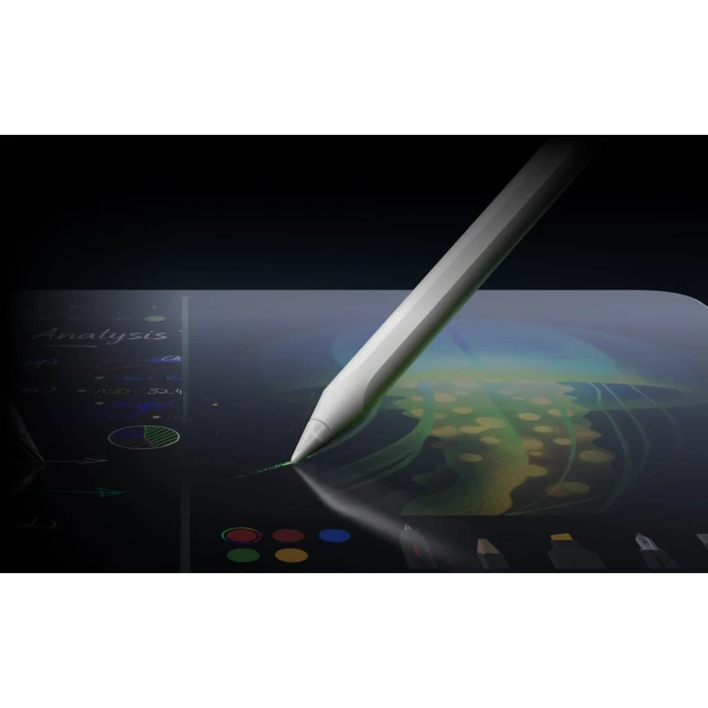 OnePlus Stylo Pro stylet optique argenté, pointe fine sur écran, précision élevée, niveaux de vibration 16384, idéal pour dessin et prise de notes