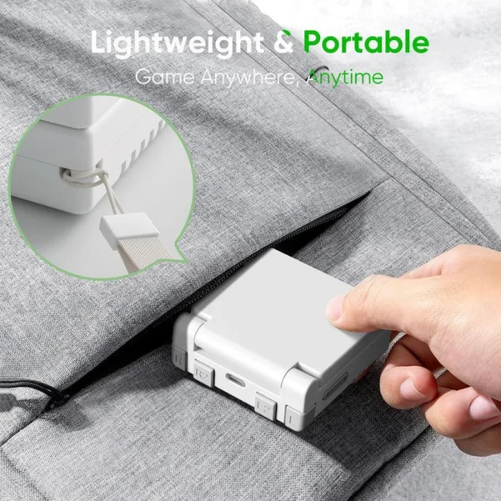 Miyoo Mini Flip Rose 64 Go WiFi, console rétro compacte à clapet, boîtier rose pastel, ports frontaux et dragonne, tient dans une poche, légère et portable