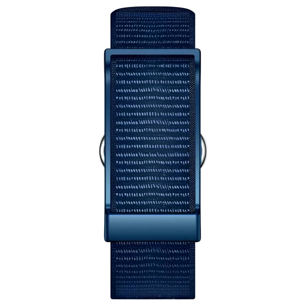 Nilox ONAIR Pulseira de Atividade azul, fecho metálico, correia têxtil ajustável, design resistente IP68, estilo desportivo moderno