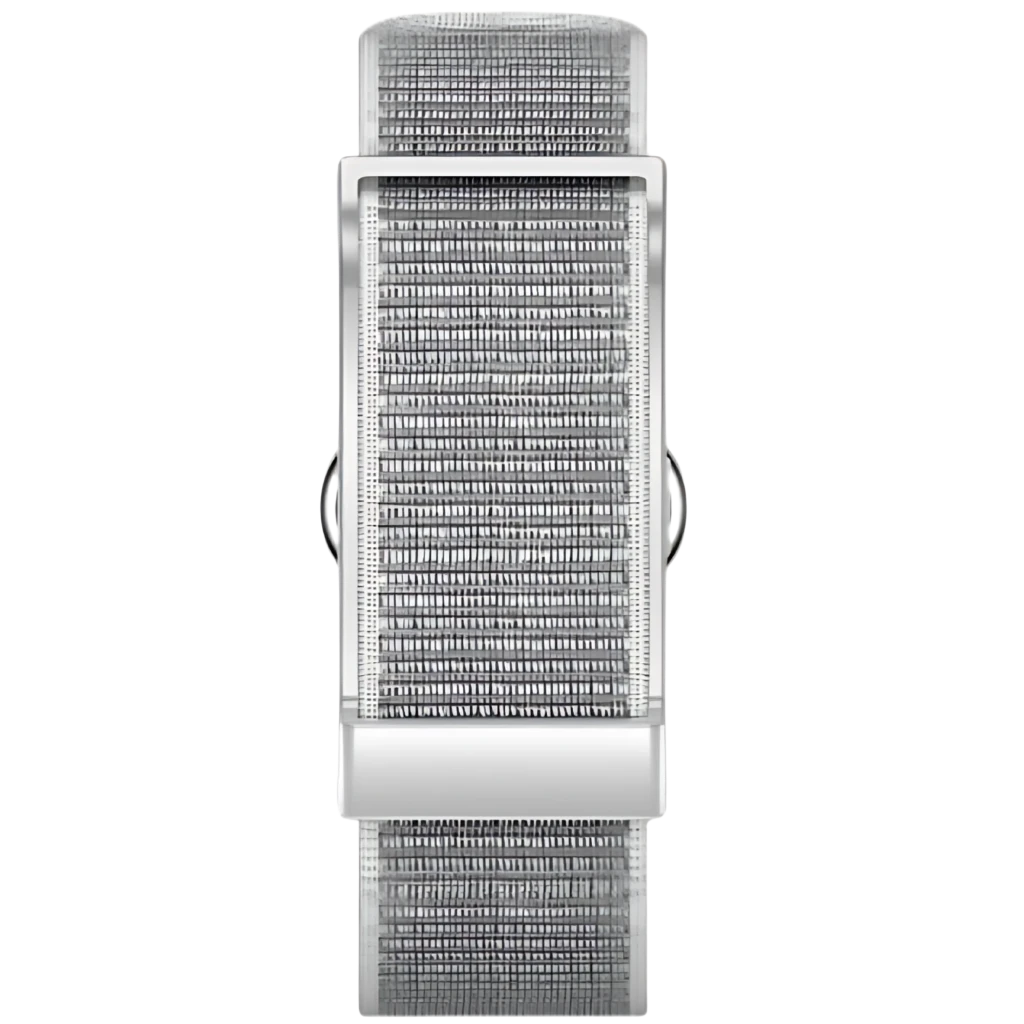 Nilox ONAIR Pulseira de Atividade prata com bracelete metálica tipo malha, fecho robusto e design elegante, resistente IP68, adequada para desporto