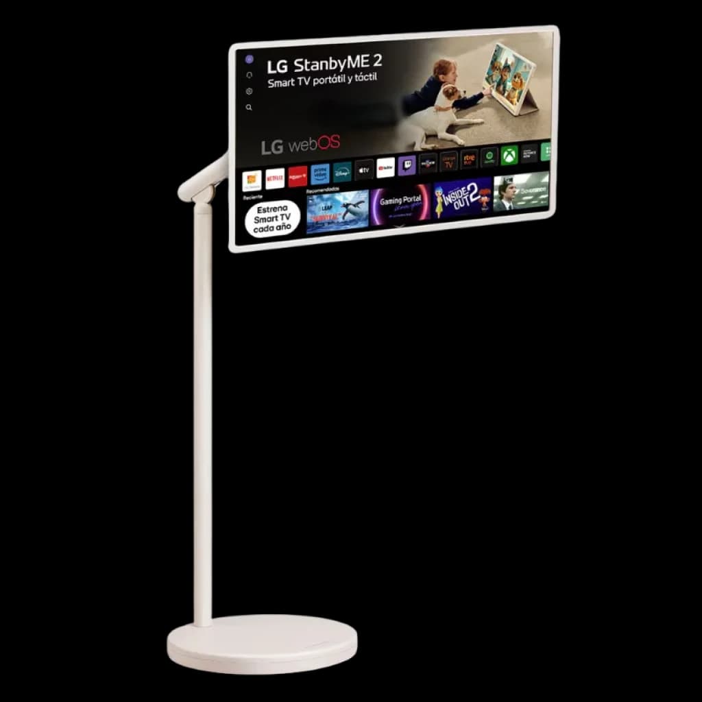 LG StanbyME 2 27LX6TDGA, ecrã tátil de 27 polegadas em suporte com rodas