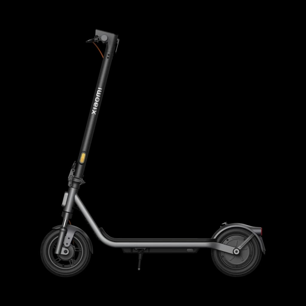 Patinete eléctrico Xiaomi 6 Lite negro, marco plegable gris, ruedas 10 pulgadas, luz delantera LED, freno trasero, plataforma antideslizante y guardabarros