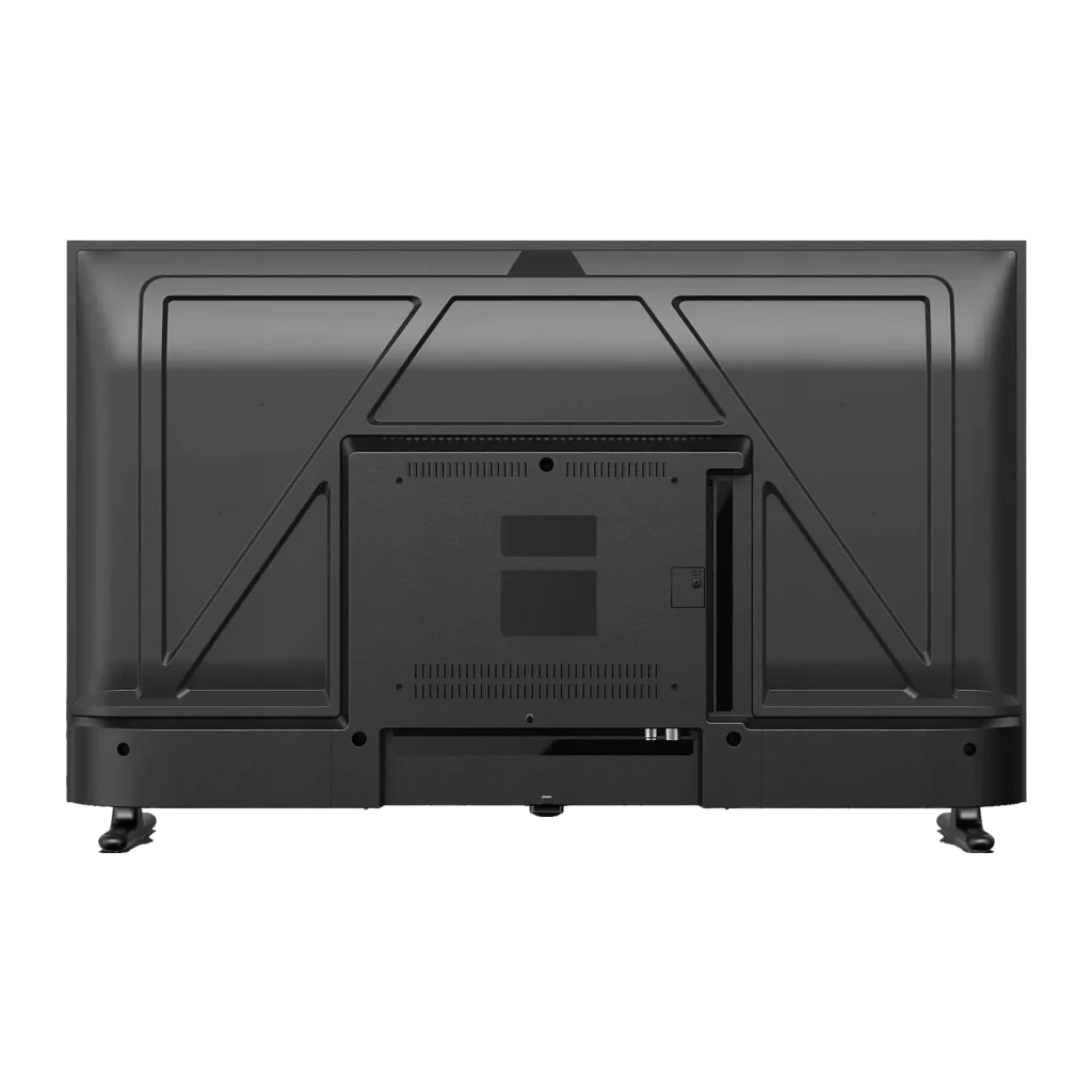 TV Philips 40 pouces LED Full HD Noir 40PFS6050/12, vue arrière: panneau arrière avec grilles de ventilation et pieds