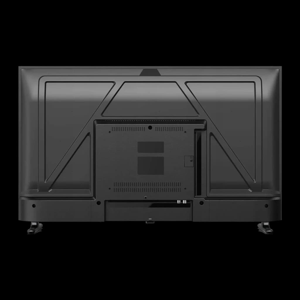 TV Philips 40 pouces LED Full HD Noir 40PFS6050/12, vue arrière: panneau arrière avec grilles de ventilation et pieds