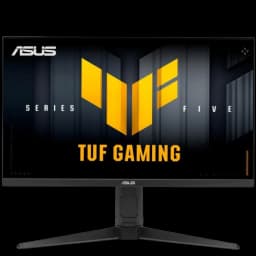 ASUS TUF Gaming VG27AQL5A, monitor 27 pulgadas QHD 2560x1440, panel Fast IPS, 210 Hz, biseles finos, logotipo TUF amarillo, base en V negra ajustable