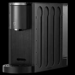 Cafetière à capsules Xiaomi Mijia Capsule Coffee Machine 0,65L Nespresso 19Bar Noir, vue latérale: corps strié, logo Mijia